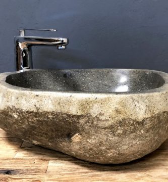 Lavabo de piedra rústica